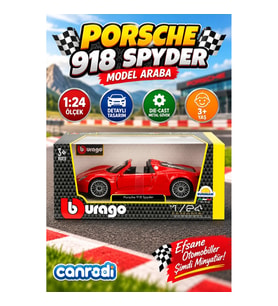 21076 1:24 Porsche 918 Spyder Model Araba -canrodi
