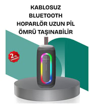 Northcity Renkli LED Işıklı Kablosuz Hoparlör - IP67 Su Geçirmez Bluetooth 5.1 Hoparlör