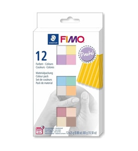 FİMO MODELLEME KİL HAMURU SOFT PASTEL 12x25gr. (300g) 12 RENK