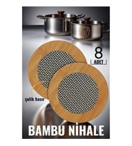 ModaCar 8 ADET  Bambu Çelik Telli Nihale Falper Design 719372