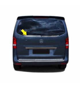 Mercedes Vito/W447 Krom Bagaj Camı Alt Çıtası P.Çelik 2014 ve Son
