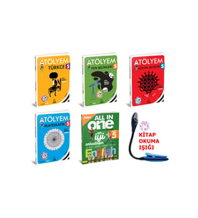 Arı Yayıncılık 5 Sınıf Atölyem Tüm Dersler Kazanım Ve Beceri Temelli Öğreten Sorular + İngiliz + Kitap Okuma Işığı (Çok Renkli)