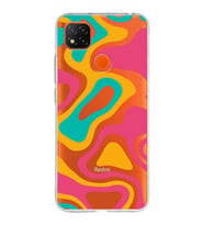 Xiaomi Redmi 9C Uyumlu Kapak Renkli Desen Tasarımlı Şeffaf Silikon Kılıf