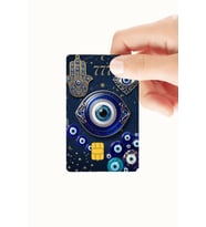 Nazar Boncuklu 777 Temalı Kredi Ve Banka Kartı Kaplama Sticker v2