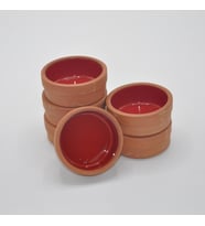 Kahvaltılık-Reçel-Sos-Tereyağı Güveçleri-6'LI PAKET (Kırmızı)