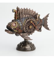 WISE Veronese Serisi-Wise Karışık-STEAMPUNK BALIK-31*11*24 CM-JWU77120V4