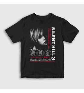 Presmono Unisex Çocuk Siyah Heather Mason Silent Hill 3 T-Shirt 543082tt