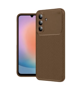 S26 Auto Focus Karbon Kapak - Kahverengi