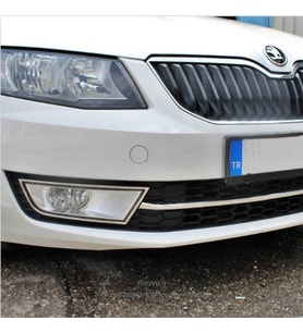 Skoda Octavia (A7) Sis Far Çerçevesi - Krom (2 Parça)  2013-2016 Arası, SD/SW
