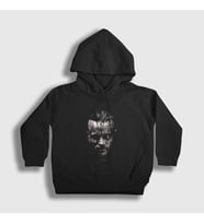 Presmono Unisex Çocuk Siyah Ragnar Vikings Kapüşonlu Sweatshirt 222252tt