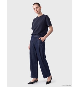 LCW Comfort Lacivert Soft Touch Taşlı Bluz