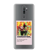 Oppo A5 2020 / A9 2020 Uyumlu Chainsaw Man Anime Desenli Şeffaf Telefon Kılıfı