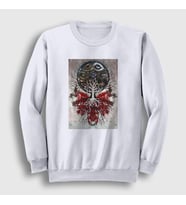 Presmono Unisex Beyaz The Link Gojira Sweatshirt 53503tt