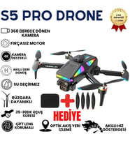 S5 Pro Akıllı Drone Katlanabilir ve 4K HD Kameralı Çift Lensli Yüksek Hızlı Çocuklar İçin uygun Drone