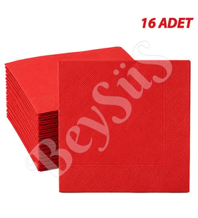 Parti Peçete 16lı Kırmızı