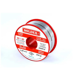 60-40 Lehim Teli 200 Gr 1,6 mm - Sn:60 / Pb:40