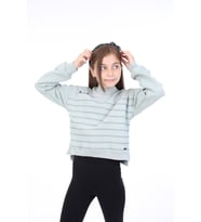 Toontoy Kız Çocuk Baskılı Sweatshirt (Yeşil)