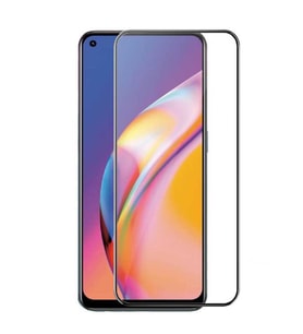 Oppo Reno 5 Lite Temperli Cam Full Ekran Koruyucu (Siyah)