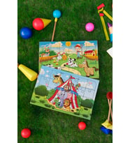 Okul Öncesi Başlangıç Yapboz Çiftliğim Ve Sirk Ahşap Puzzle Set