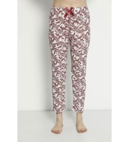 Cepsiz Yazlık Kadın Pijama Altı B25 (Kırmızı)