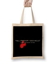 Dystopian Tell Freedom I Said Hello Quote Bez Çanta Uzun Saplı