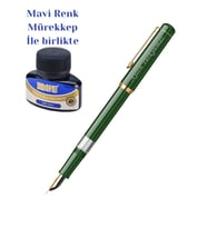 Scrikss Dolma Kalem Ömür Boyu Garanti (Yeşil) Mürekkep Hediyeli