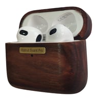 Kişiye Özel Ahşap Airpods 3. Nesil Kılıf Walnut Guard Pro Ahşap Kılıf (Ceviz Rengi)