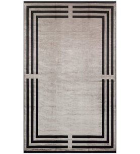 Bespoky Eberndorf Mavi Patchwork Pamuklu El Dokuması Alan Halısı