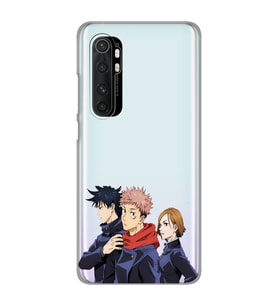Xiaomi Mi Note 10 LITE Uyumlu Jujutsu Kaisen Tasarımlı Şeffaf Telefon Kılıfı