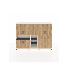 Arges Dolap 13 Raflı 7 Kapaklı 220x30x163 Aytaşı-Çam/Antrasit