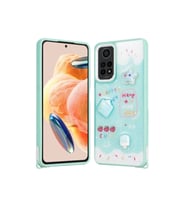 Xiaomi Redmi Note 12 Pro 4G Uyumlu Kılıf Parlayan Simli Kabartma Figürlü Zore Cevze Kapak
