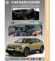 CITROEN C4 (2020-2025) Torpido Örtüsü Ön Göğüs Koruma Araca Özel Çatlamayı Önler Kaymaz Kolay Montaj