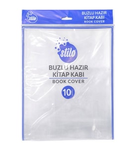 Stilo Hazır Kitap Kabı 10Lu Şeffaf Buzlu - 2 paket