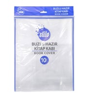 Stilo Hazır Kitap Kabı 10Lu Şeffaf Buzlu - 2 paket