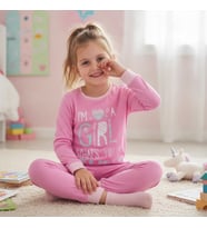 Çocuk Gril Baskılı 2'li Takım CB1016