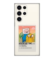 Samsung Galaxy S23 ULTRA Uyumlu Adventure Time Tasarımlı Şeffaf Telefon Kılıfı