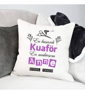 Kişiye Özel Kuaför Annelere Hediye Yastık