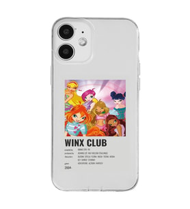 Iphone 12 Uyumlu Winx Club Poster Tasarımlı Şeffaf Telefon Kılıfı