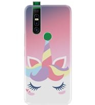 Infinix S5 Pro Kılıf Silikon Desen Sweety Unicorn 1737