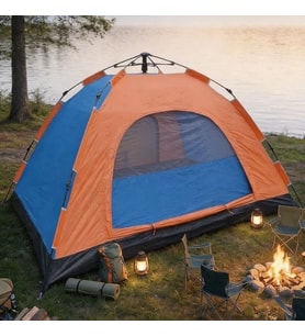 10 Kişilik Otomatik Kurulum Kamp Çadırı – Outdoor , Suya Dayanıklı Hızlı Kurulum Piknik ve Doğa İçin Geniş Aile Çadırı 300x300x170 cm (5680)