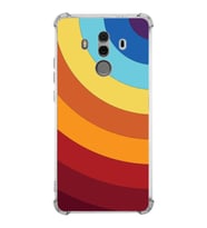 PrintiFy Huawei Mate 10 Pro Uyumlu Köşe Korumalı Renk Cümbüşü A Tasarımlı Şeffaf Silikon Kılıf
