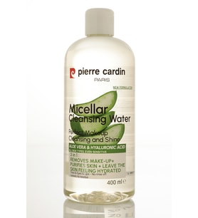 Pierre Cardin Gently Cleansing Micellar Water with Aloe Vera & Hyaluronic Acid-Makyaj Temizleme Suyu 400 ml (Şeffaf)