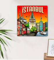 İstanbul Tasarımlı Mdf Duvar Tablosu