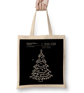 Christmas Tree Blueprint Bez Çanta Uzun Saplı