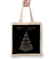 Christmas Tree Blueprint Bez Çanta Uzun Saplı