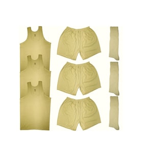 3'lü Nano Renk Askılı Atlet + Boxer Iç Çamaşırı + Çorap Acemi,bedelli Askeri Malzeme Seti (Standart)