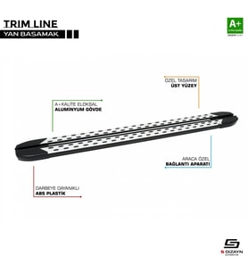 Courier Uyumlu Trimline Gri Yan Basamak 176 Cm 2014 Üzeri