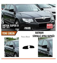 Skoda Superb B6 Sinyalli 2008-2015 Batman Yarasa Ayna Kapağı