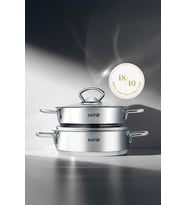 Nehir Silver 4 Parça Paslanmaz Çelik Sahan Seti (18-20 cm) (Gri)