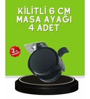 Sehpa Restoran Arabası İçin Kilitli Ayak 4’Lü